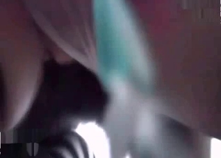 Dog is working on her pussy