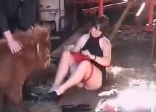 Wife explores her new pony
