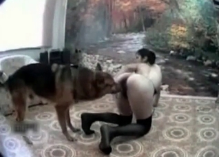 Skinny slut and horny as fuck dog