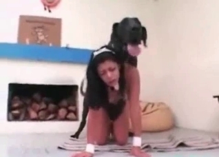 Giant animal pounds a nasty slut