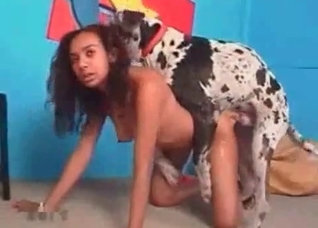 Kinky Latina and spotted doggy