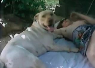 Dog fucks me in the dirty style