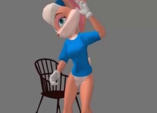 Sexy 3D rabbit screwed so hot
