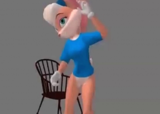 Sexy 3D rabbit screwed so hot