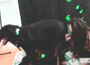 Seems like dog enjoys a head