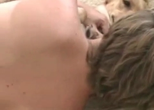 Fingering action for a doggy
