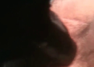 Dark dog and juicy wet snatch