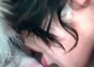 Petite doggy wiener gets sucked