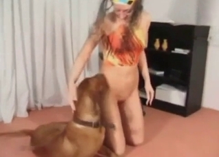Doggy is enjoying my wife
