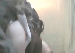 Sweet slut screwed by her dog