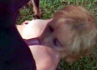 Deepthroat for a slender Doberman