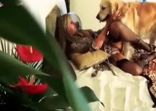 Long dick of a dog in my cunt