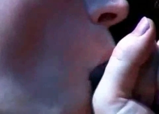 Slowly sucking a juicy horse dick