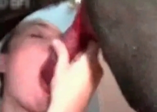 Asian blows her trained animal