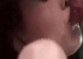 Sloppy blowjob for a sexy doggy