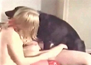Two whores in the amateur zoo porn
