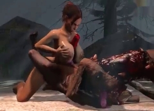 Titjob for a satanic 3D beast